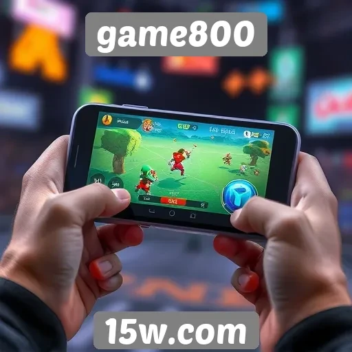 Experiência de jogo móvel no site game800 evolui